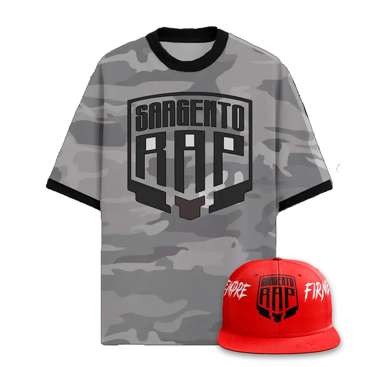 Kit Jersey Gris con Gorra | Sargento Rap